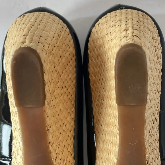 Franco Sarto shoes size 10 black patent leather wedge - Picture 10 of 10